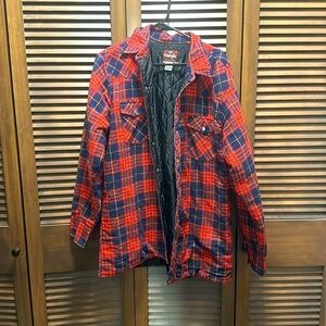 Wrangler Made In The USA. Quilted Flannel Vintage